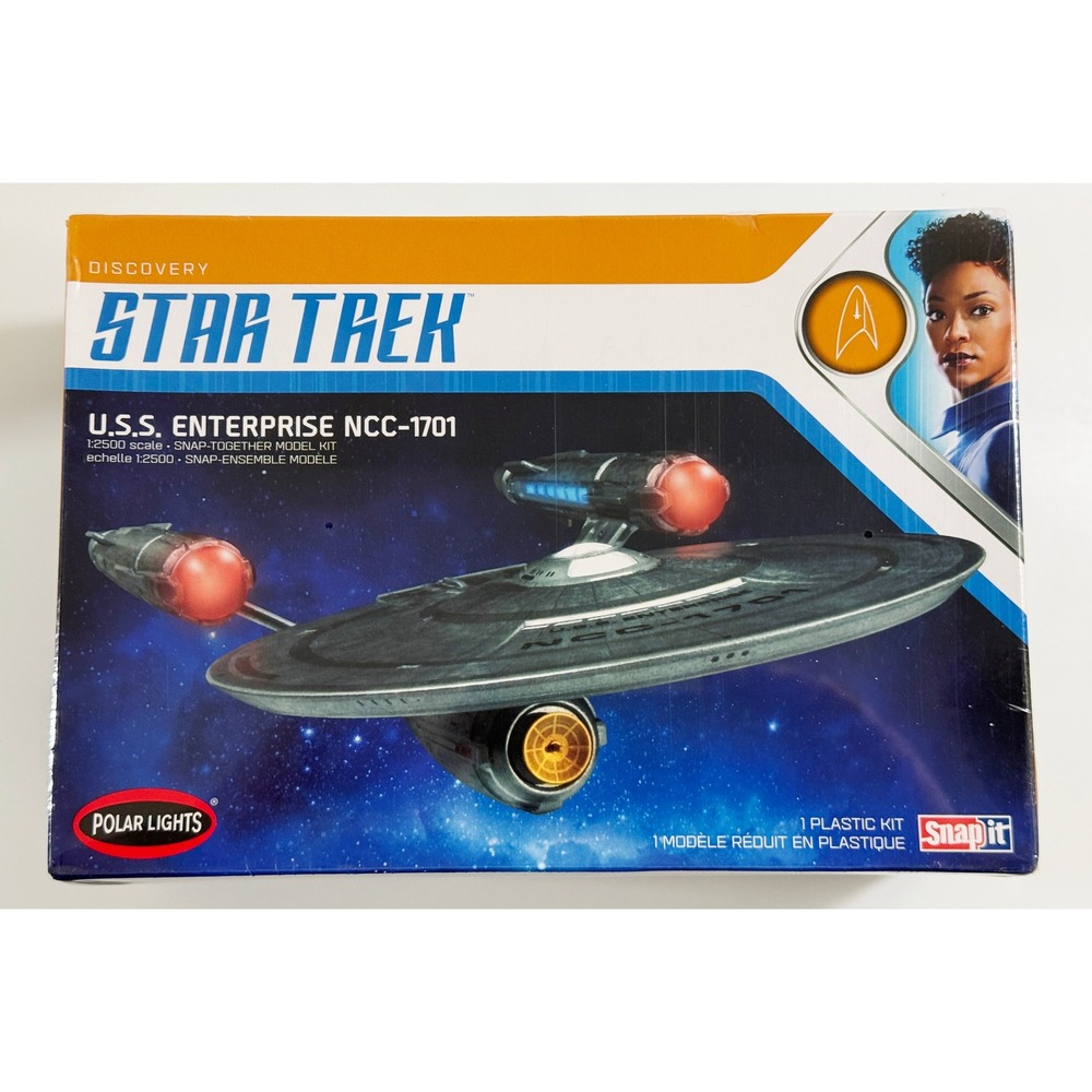 Polar Lights Star Trek Discovery Enterprise Model Kit Unisex 1:2500 Grey POL971M